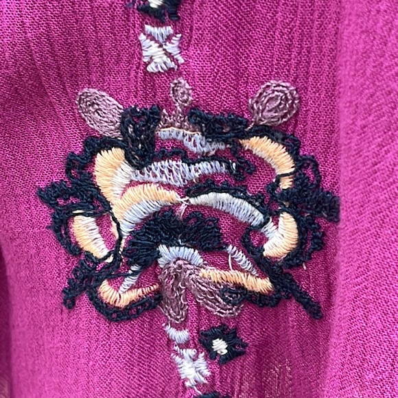 Free People embroidered boho dress S-M - Picture 6 of 9